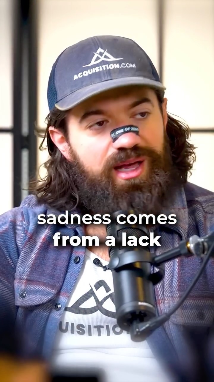 Sadness comes from a lack of options. —Which is why it it fe