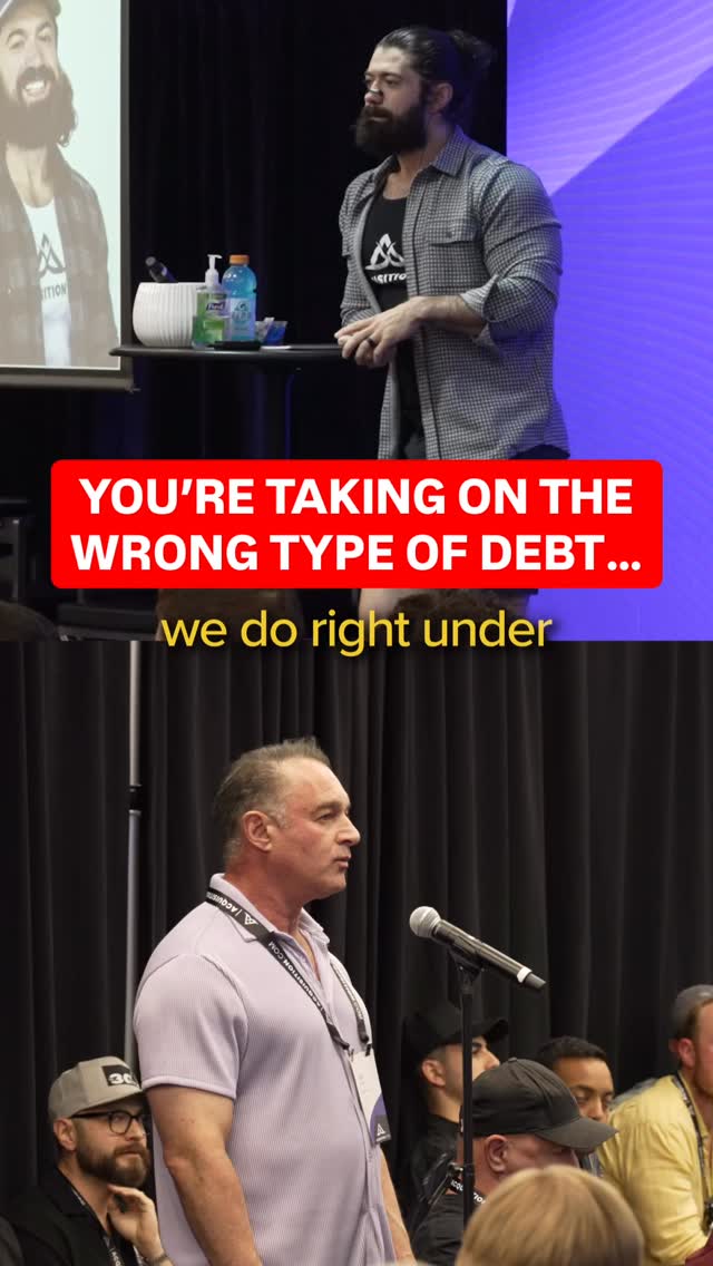 When we start a business, I’m convinced debt is mandatory:
